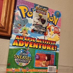 Pokemon Magazine with Trading Card Pack